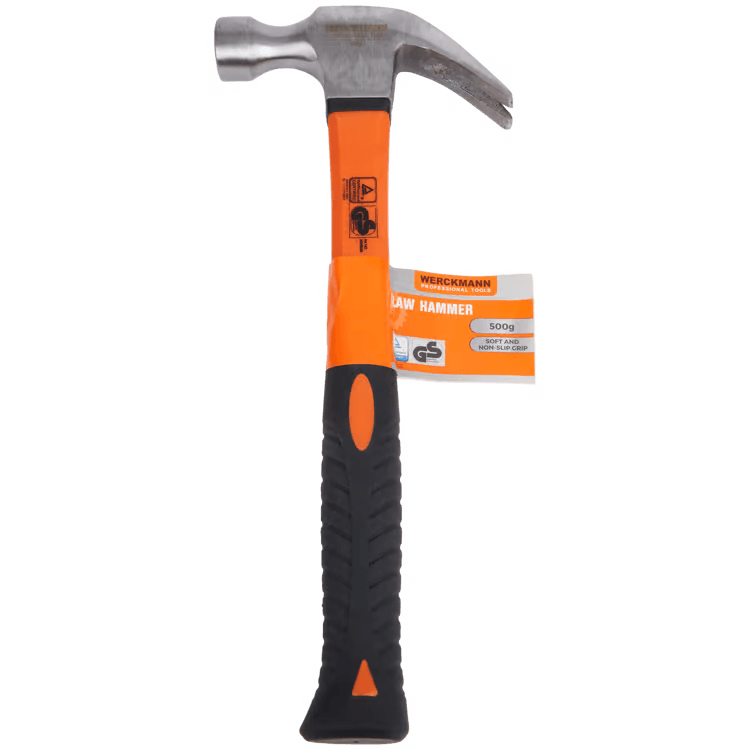 Marteau arrache clous de la marque Werckmann - Coloris orange et noir