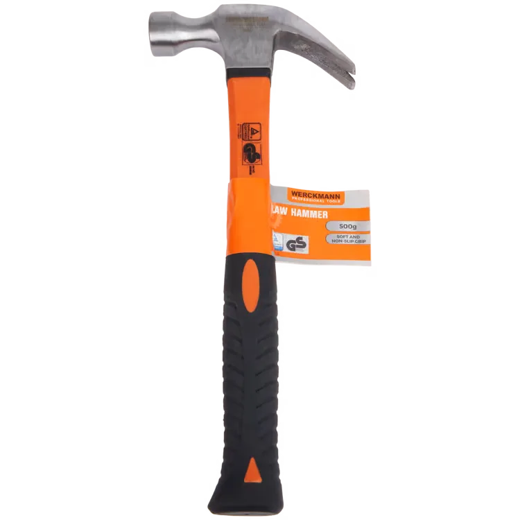 Marteau arrache clous de la marque Werckmann - Coloris orange et noir