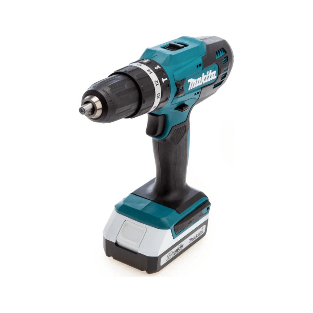 Coffret d'une Perceuse-visseuse avec accessoires de la marque Makita - Coloris Bleu