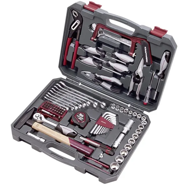 Caisse à Outils de base de la marque Kraftwerk - Coloris gris et bordeaux