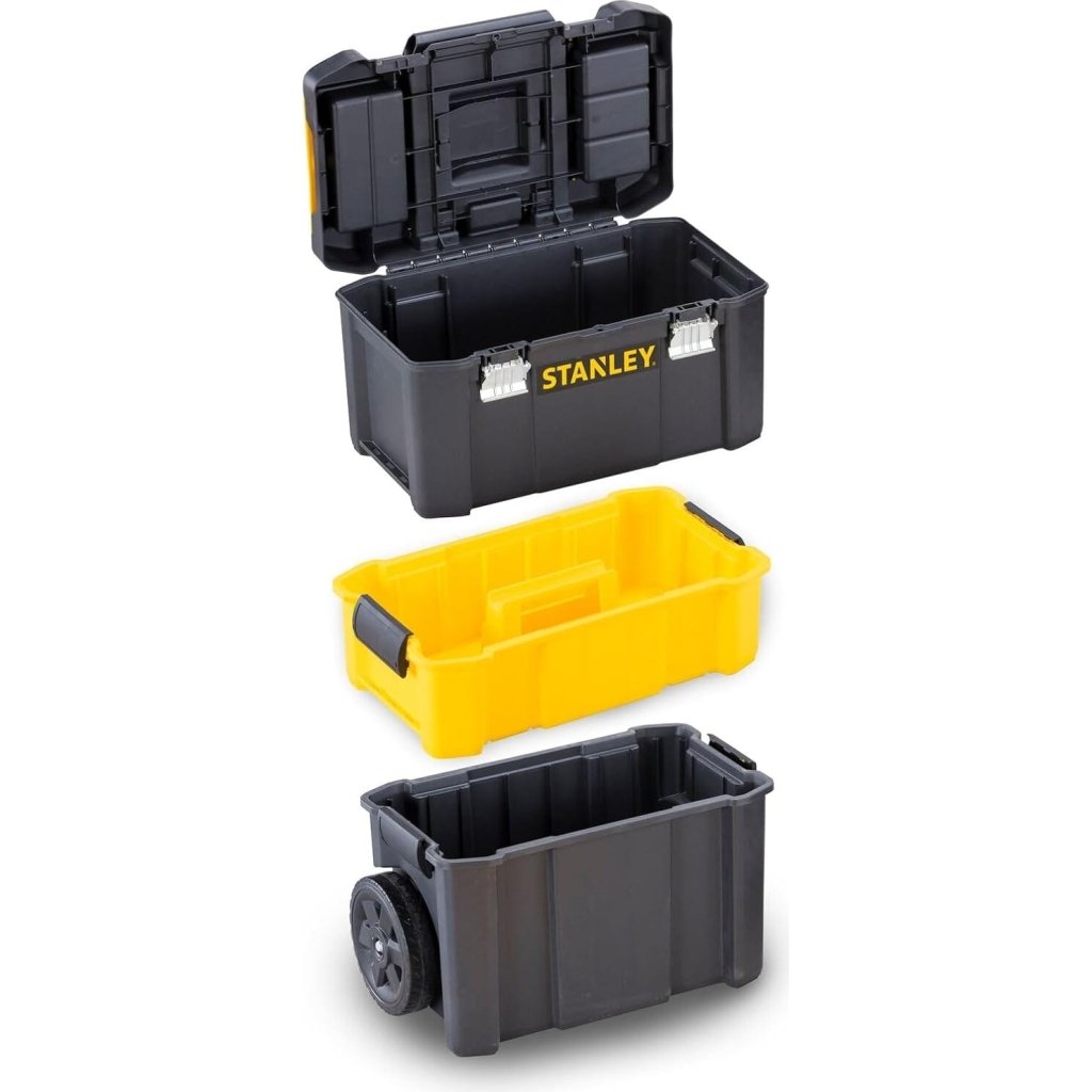 Caisse a outils 3 en 1 de la marque Stanley - Coloris noir et jaune