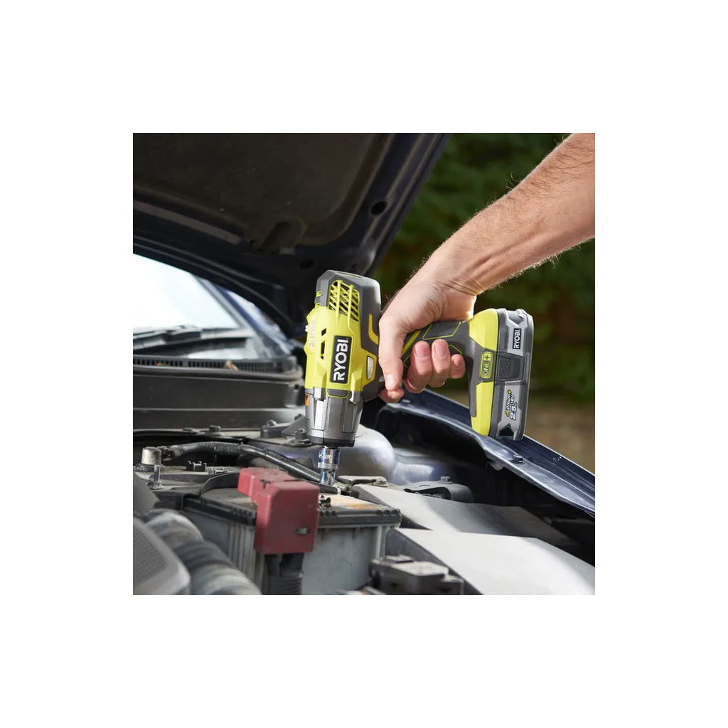 Clé à choc 18 Volts de la marque RYOBI - Coloris Vert