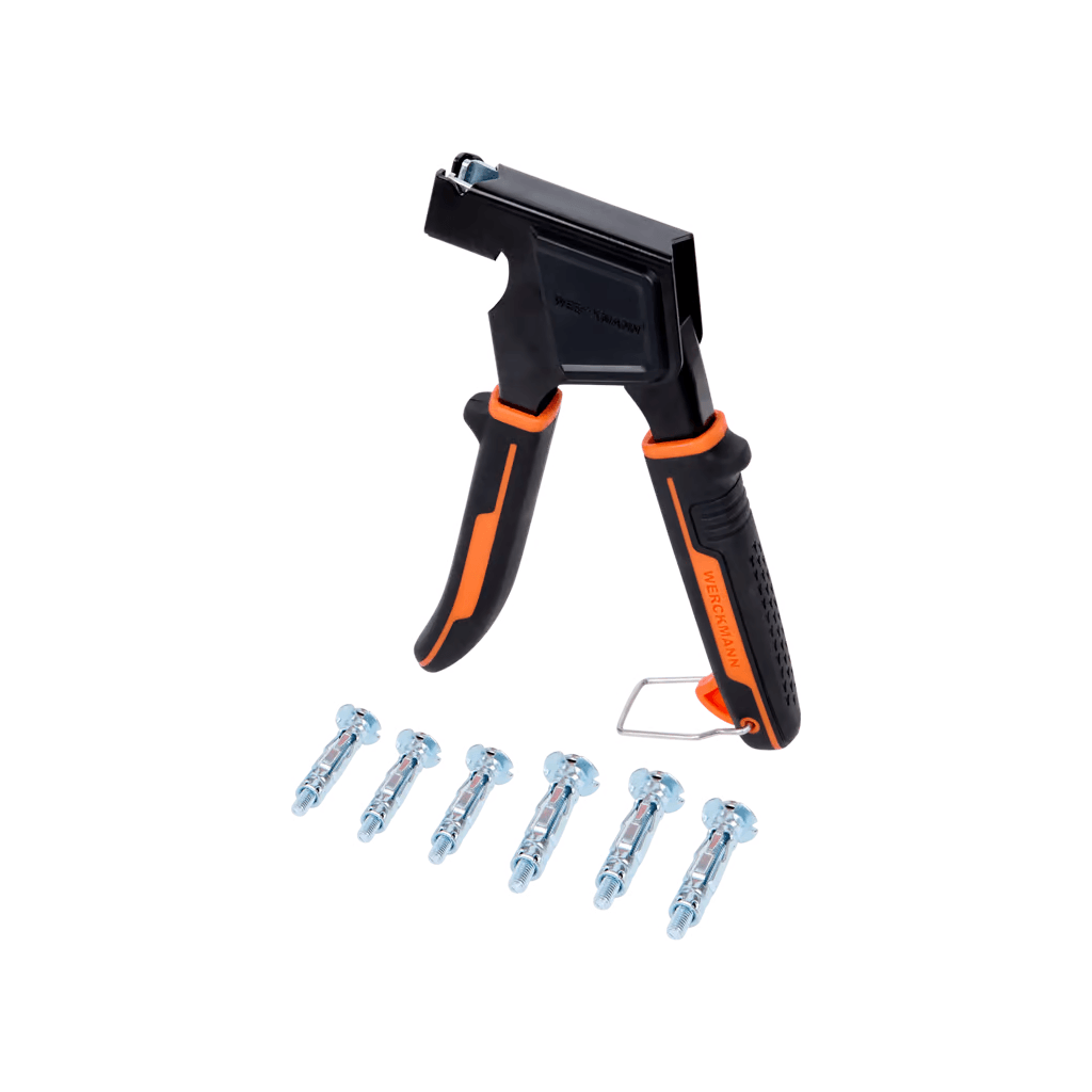 Pince à cheville Molly de la marque Werckmann - Coloris noir et orange