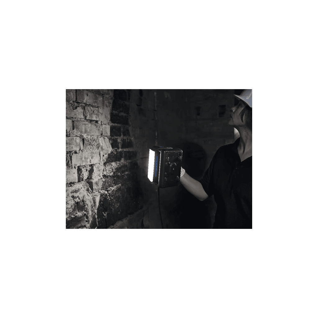 Projecteur de lumière chantier de la marque Erbauer - Coloris Noir et Bleu