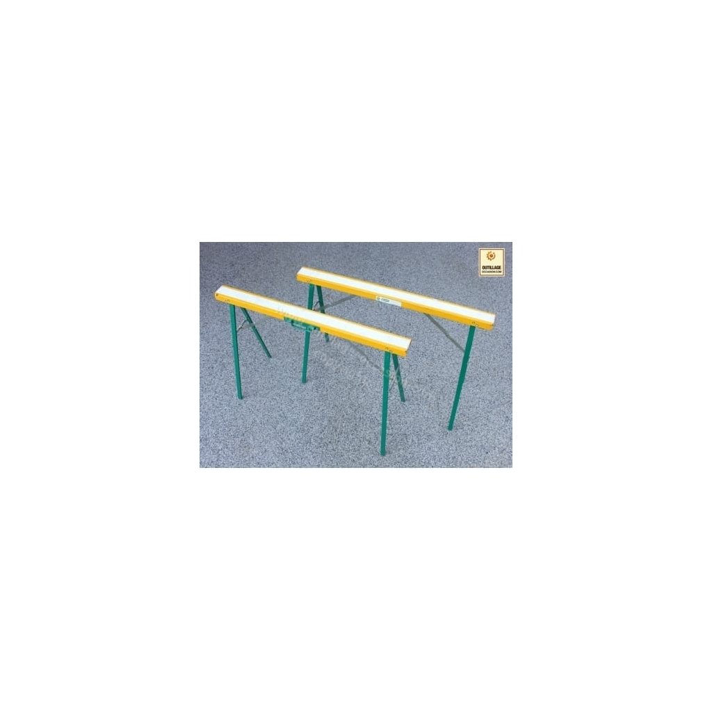 Tréteaux de la marque MACC - Coloris jaune et vert