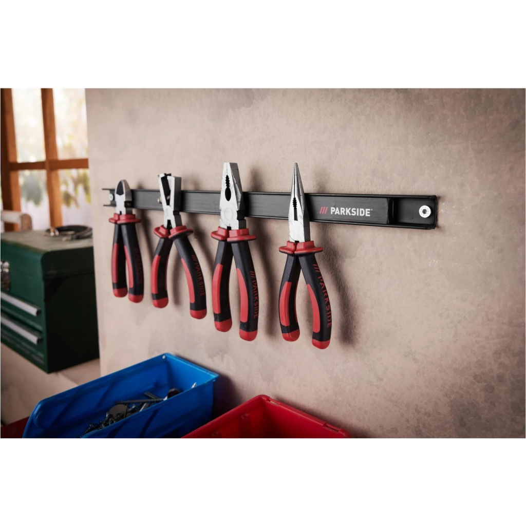 Barres aimantées porte-outils de la marque Parkside -Coloris Noir