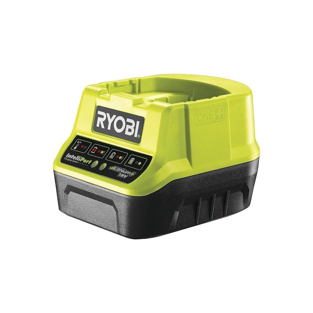 Batterie et chargeur de la marque RYOBI - Coloris gris et vert