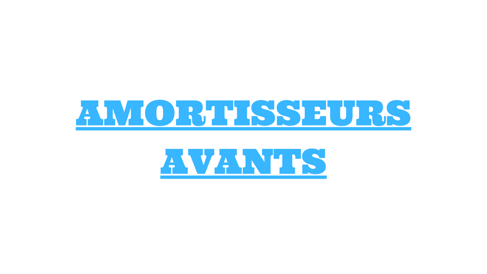 AMORTISSEURS AVANTS
