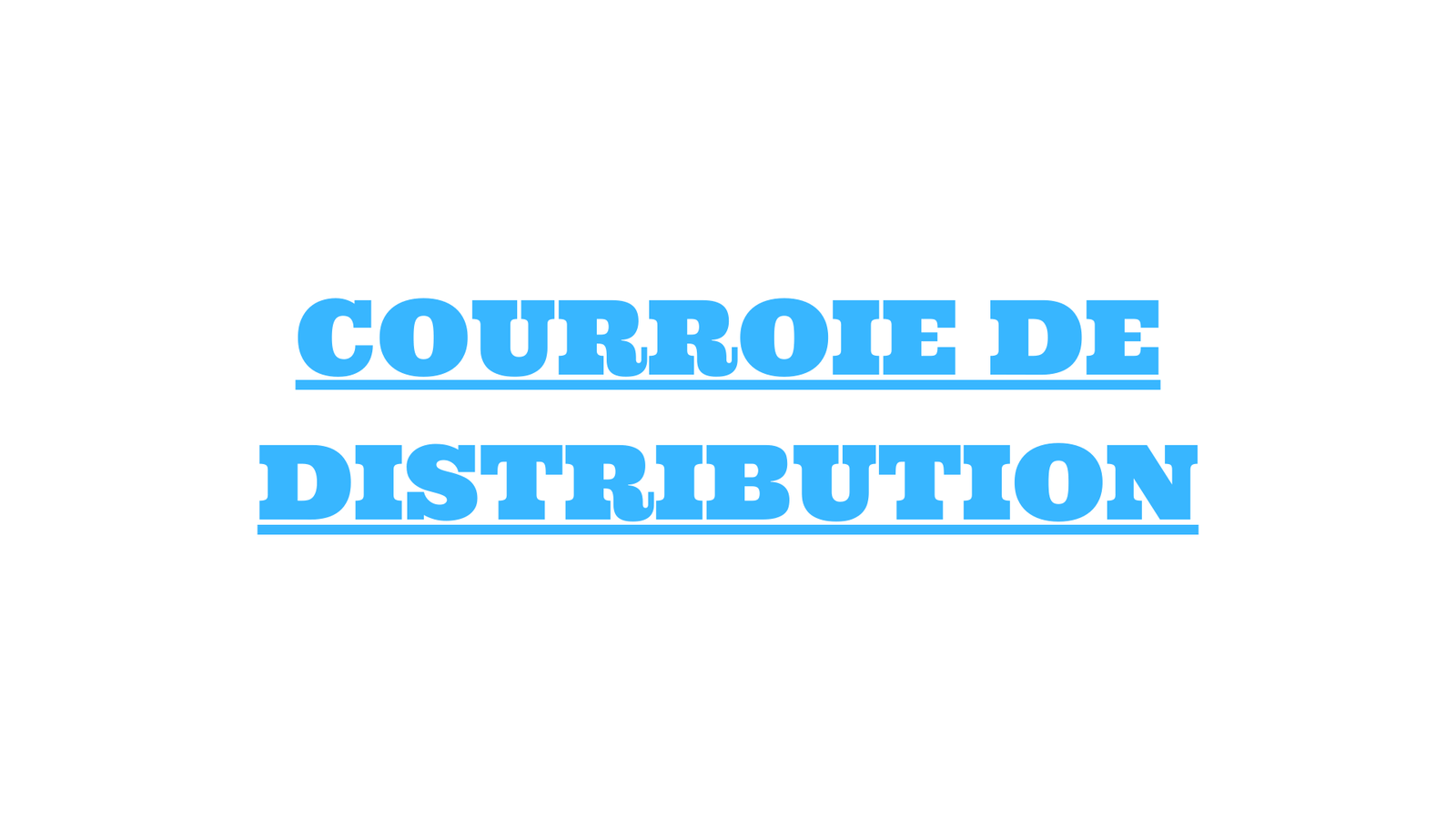 courroie de distribution