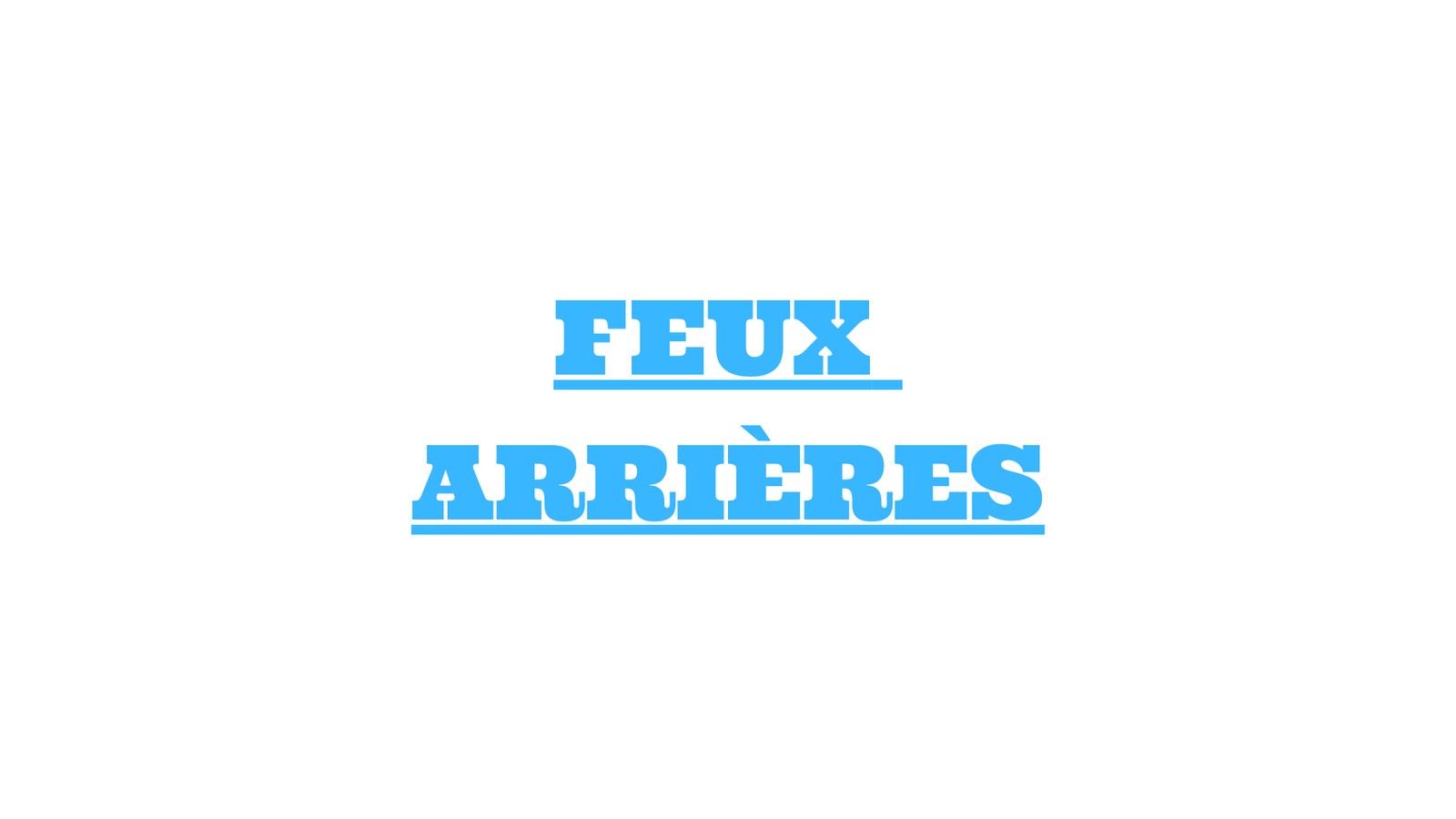 feux arrières