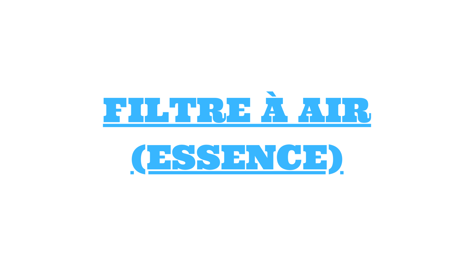 filtre a air essence