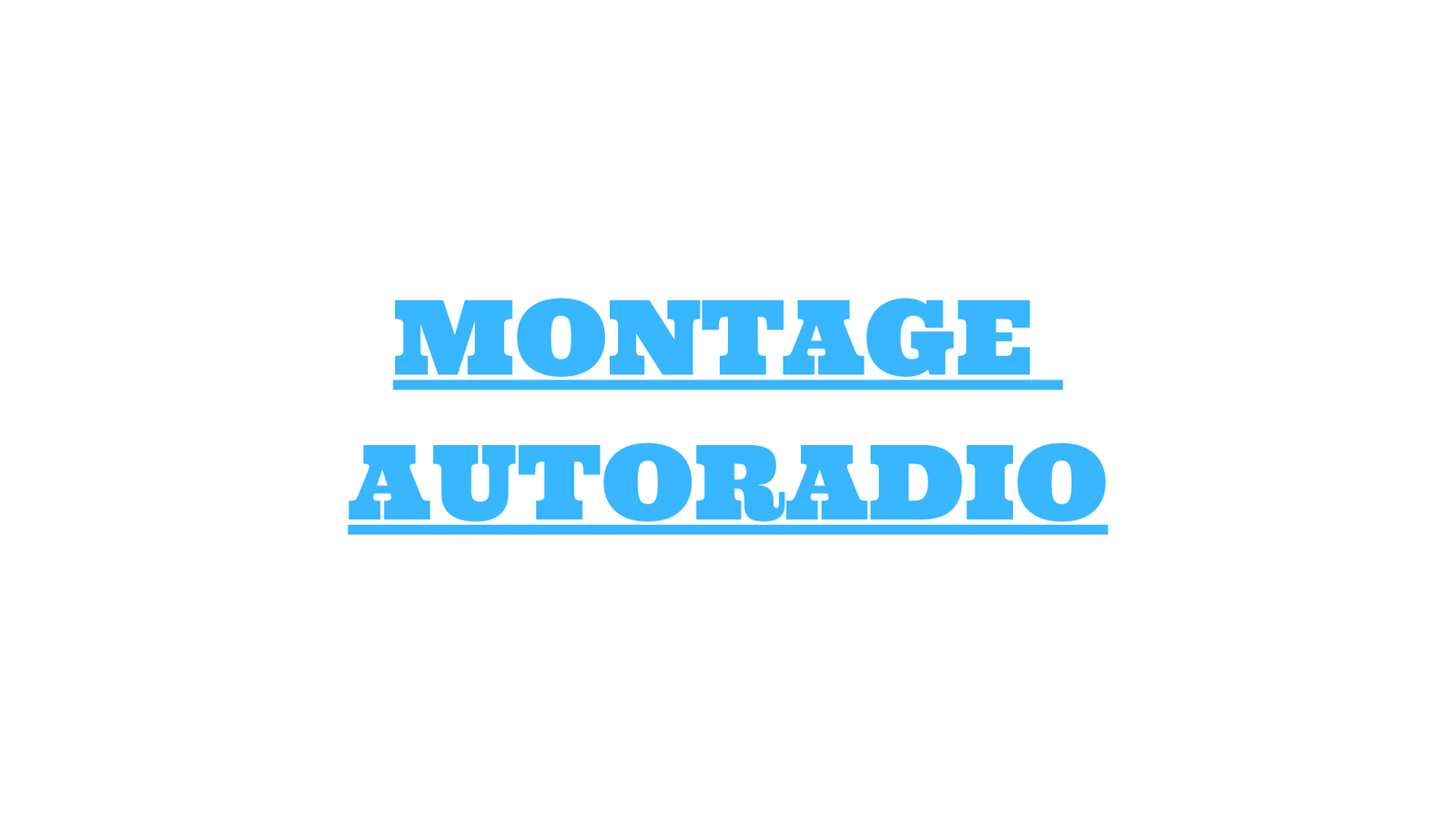 montage autoradio