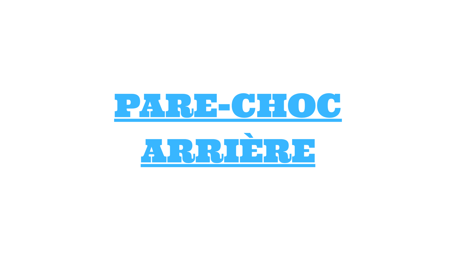 pare choc arrière