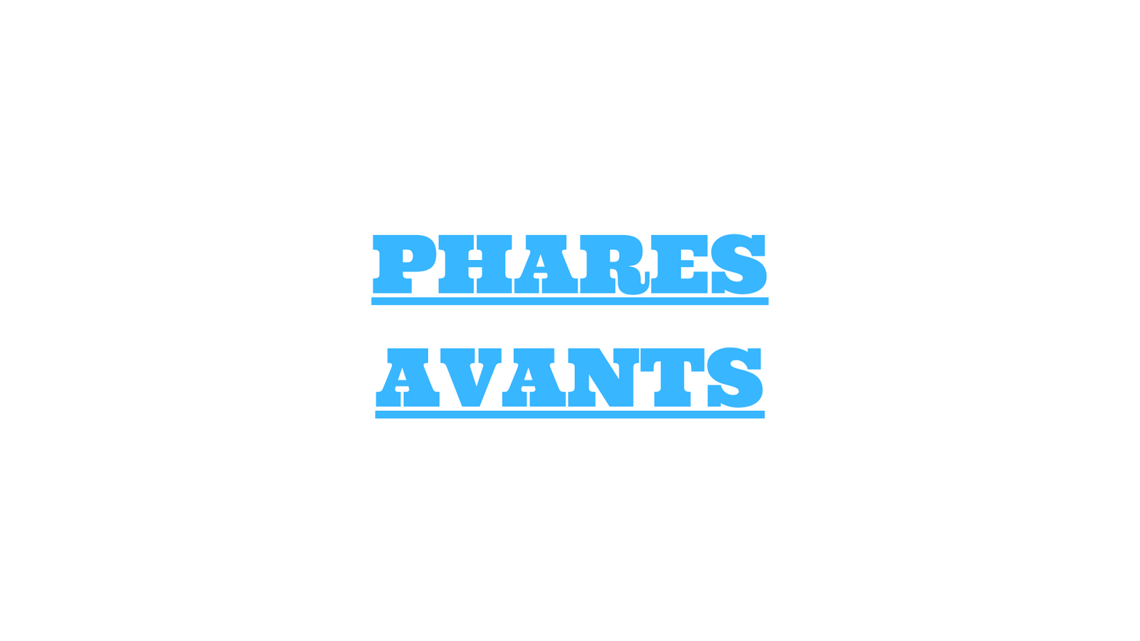 phares avants