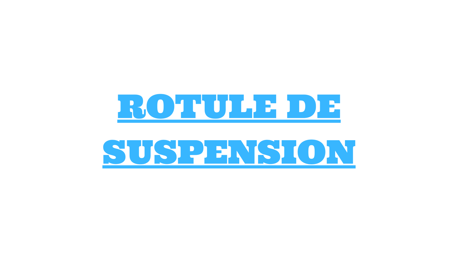 rotule de suspension