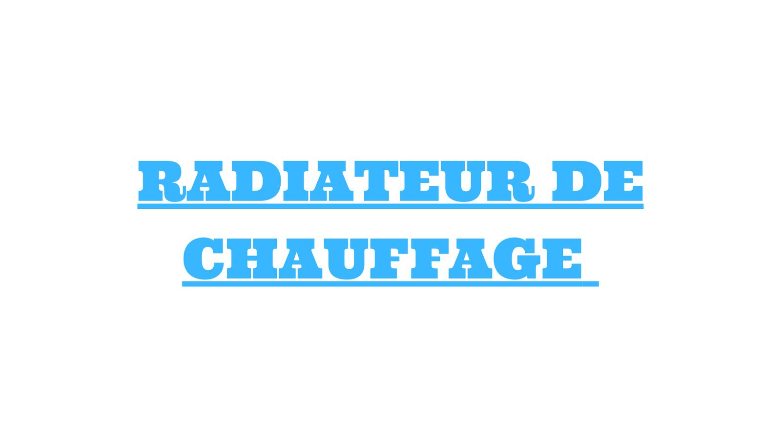 radiateur de chauffage