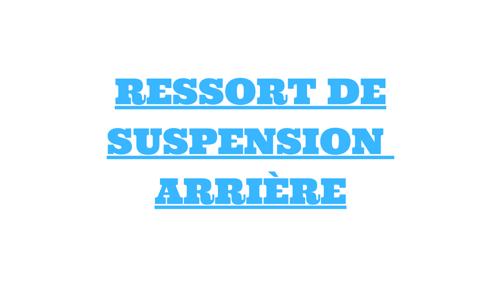 ressort de suspension arrière