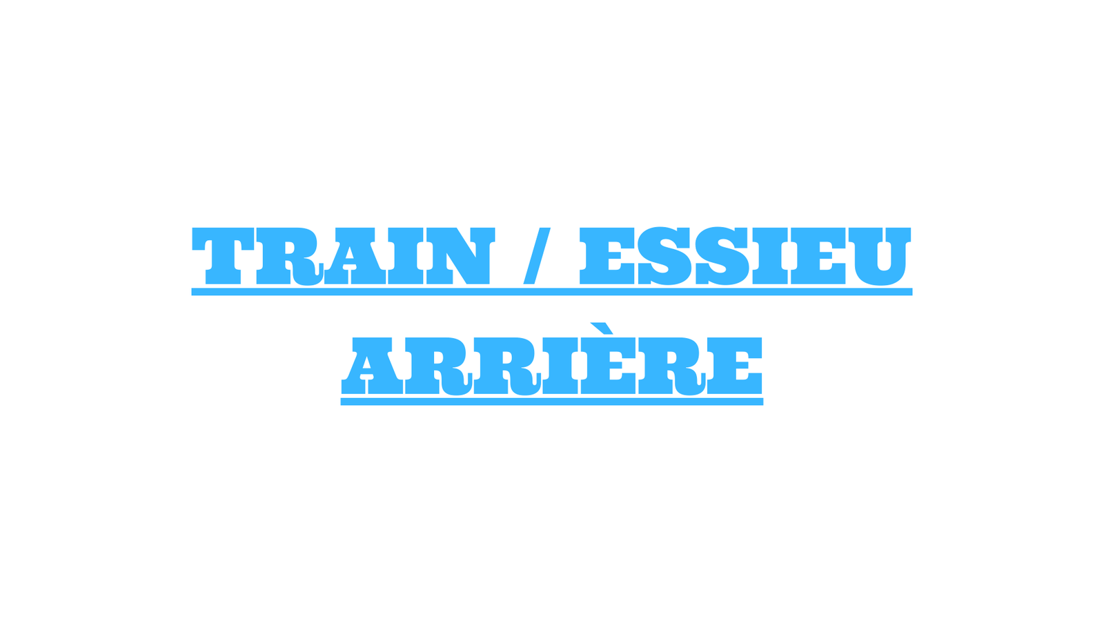 train arrière