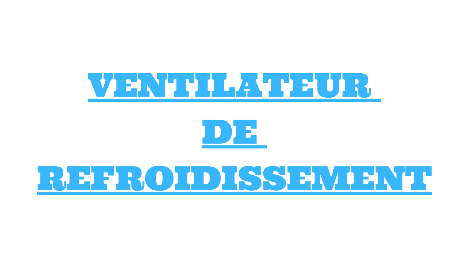 ventilateur de refroidissement
